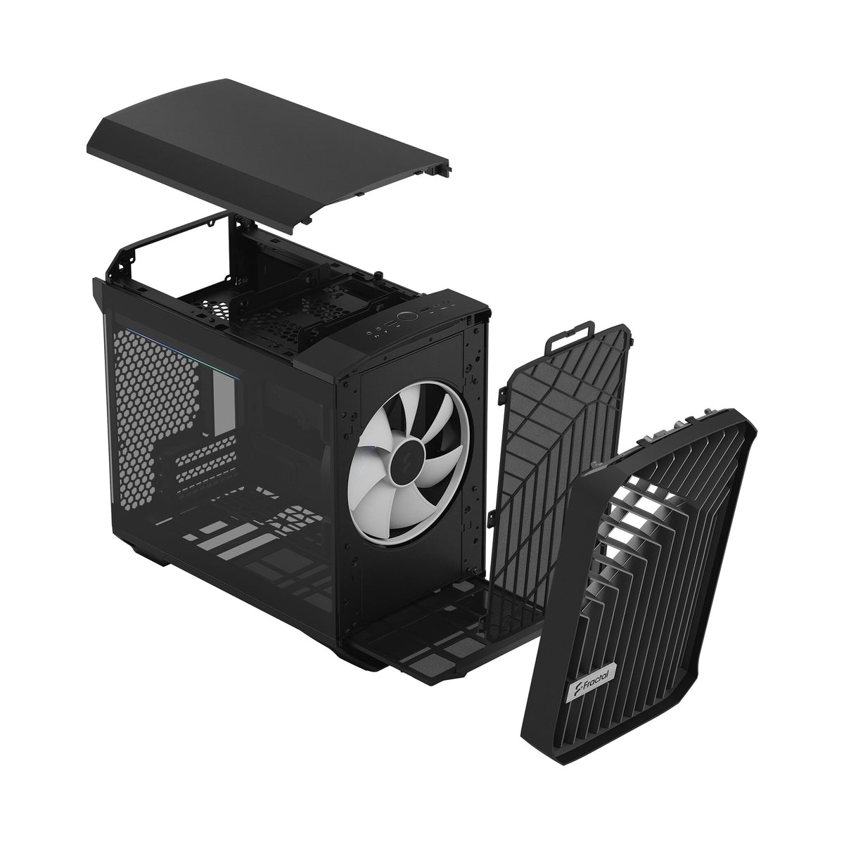 Fractal Design Torrent Nano RGB - Mini ITX Tower Case in Black