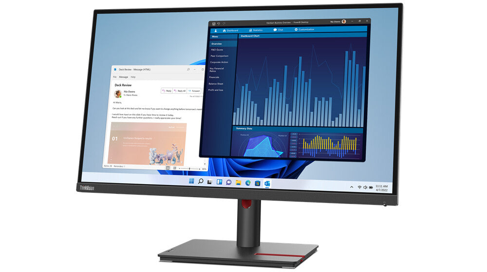 Lenovo ThinkVision T27p-30 68.6 cm (27&quot;) 3840 x 2160 pixels 4K Ultra HD LED