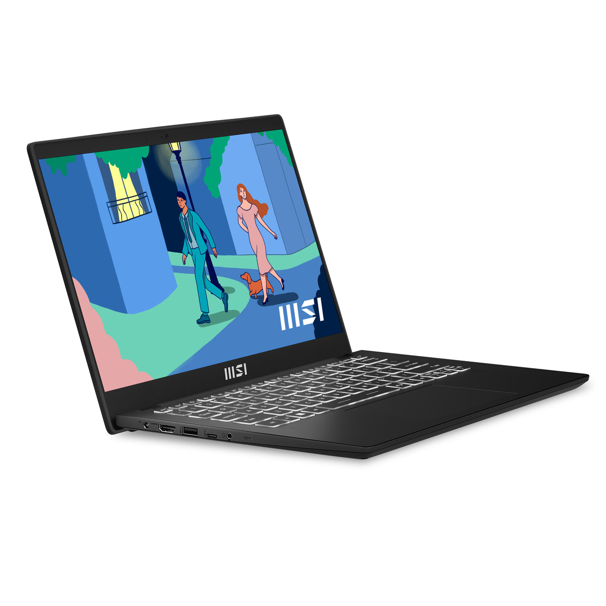 MSI Modern 14 Netbook 35.6 cm (14&quot;) - Full HD AMD Ryzen™ 5 7530U - 8 GB DDR4-SDRAM - 512 GB SSD - Wi-Fi 6E - Windows 11 Home - Black