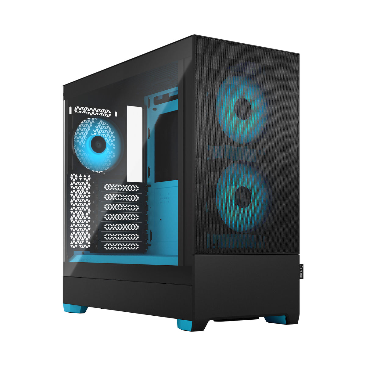 Fractal Design Pop Air - ATX Mid Tower Case in Black / Cyan