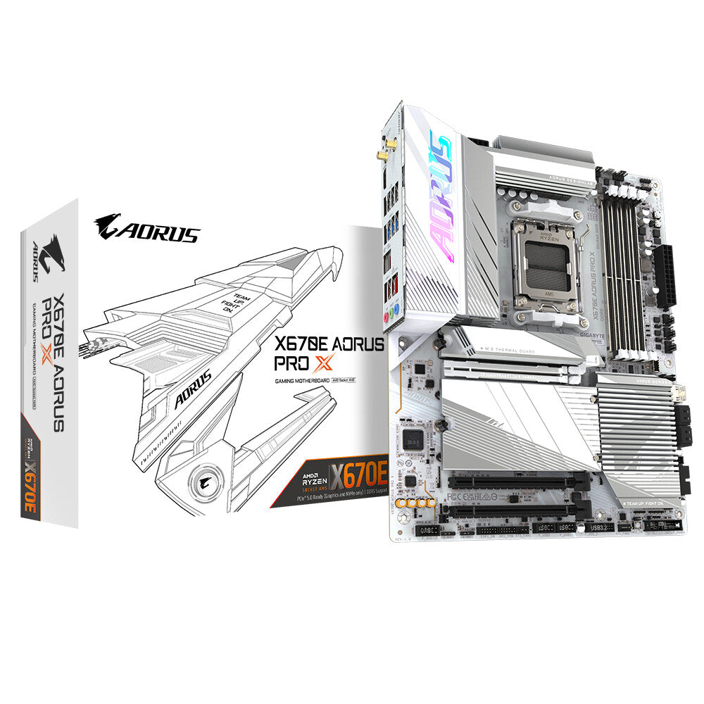 Gigabyte X670E AORUS PRO X ATX motherboard - AMD X670 Socket AM5