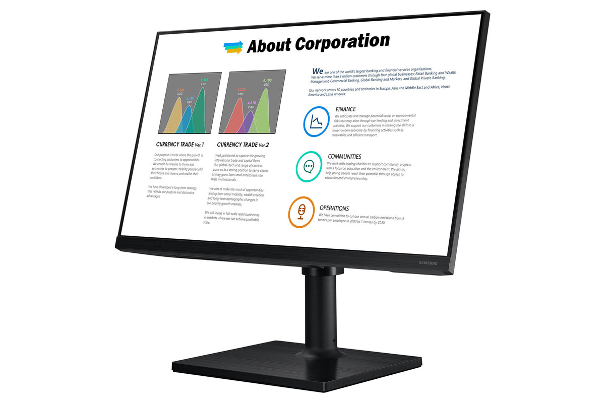 Samsung T45F computer monitor 61 cm (24&quot;) 1920 x 1080 pixels Full HD LED