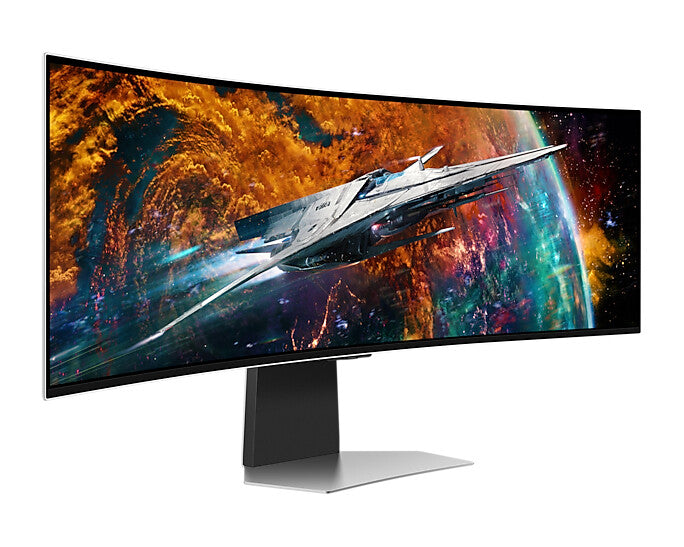 Samsung Odyssey LS49CG950SUXDU computer monitor 124.5 cm (49&quot;) 5120 x 1440 pixels Dual QHD OLED Silver