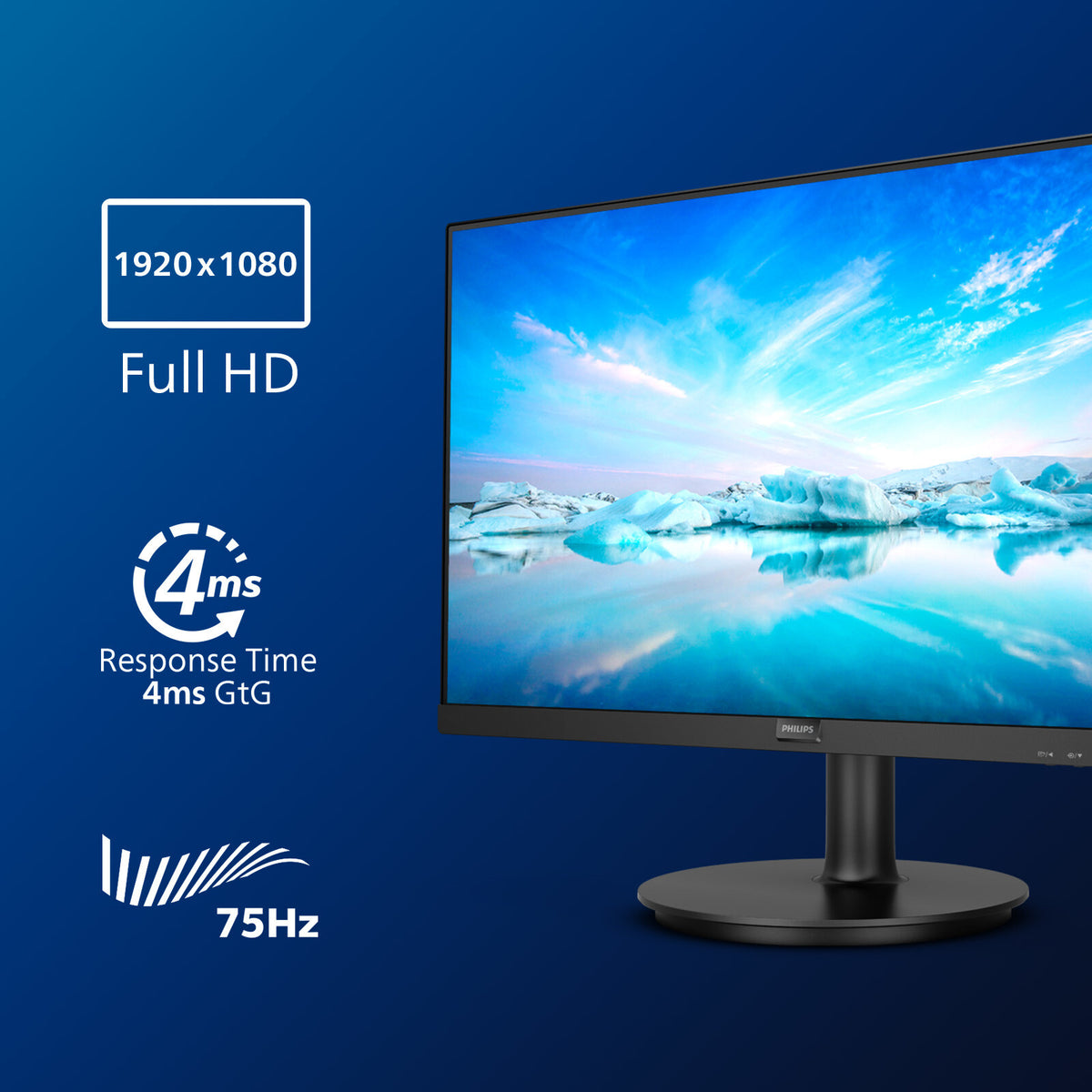 Philips V Line 241V8LA/00 LED display 60.5 cm (23.8&quot;) 1920 x 1080 pixels Full HD Black