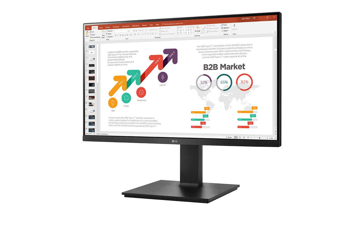 LG 24BP45SP-B - 60.5 cm (23.8&quot;) - 1920 x 1080 pixels FHD LED Monitor