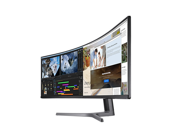 Samsung Odyssey RG90S computer monitor 124 cm (48.8&quot;) 5120 x 1440 pixels 4K Ultra HD LCD Black