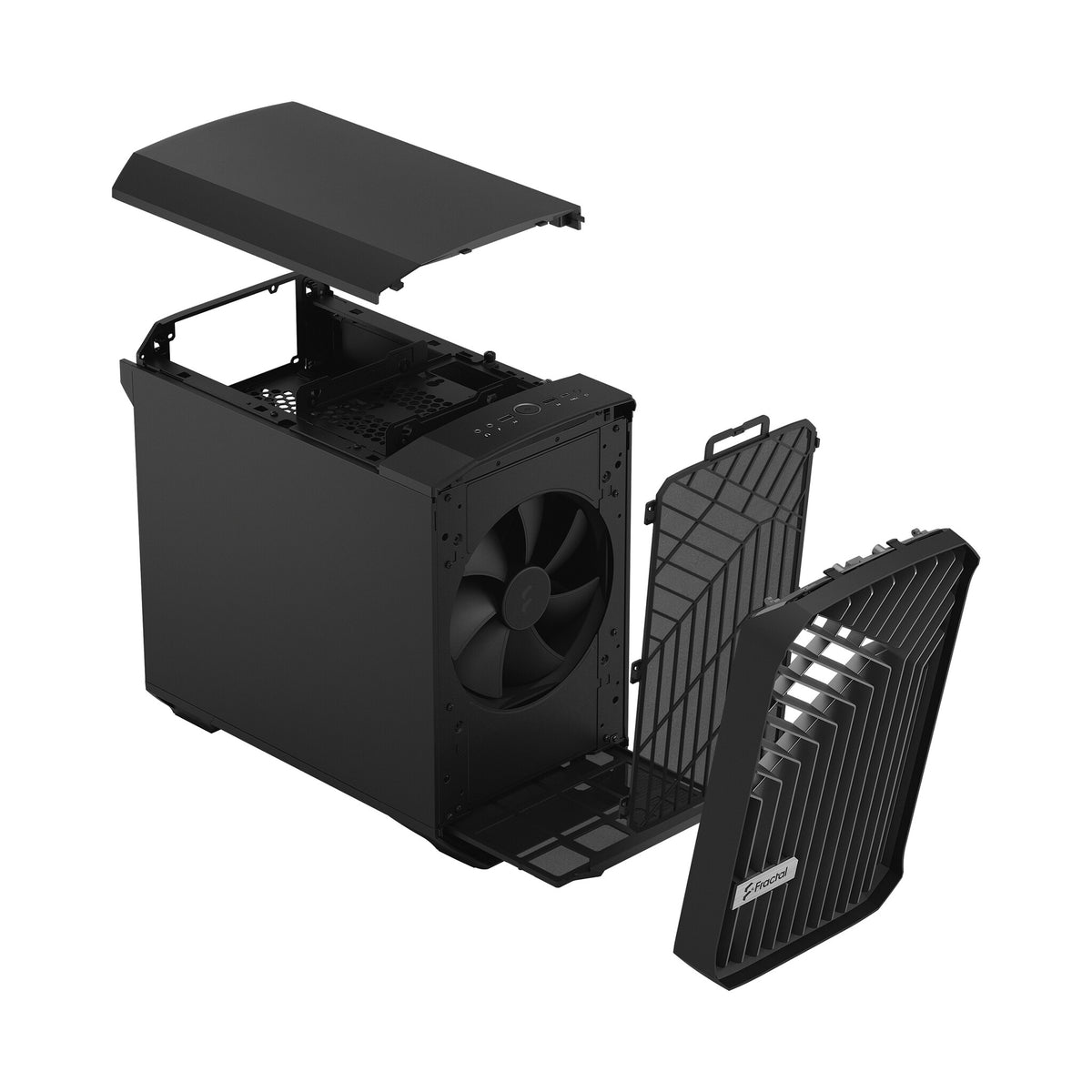 Fractal Design Torrent Nano Micro - Mini ITX Tower Case in Black