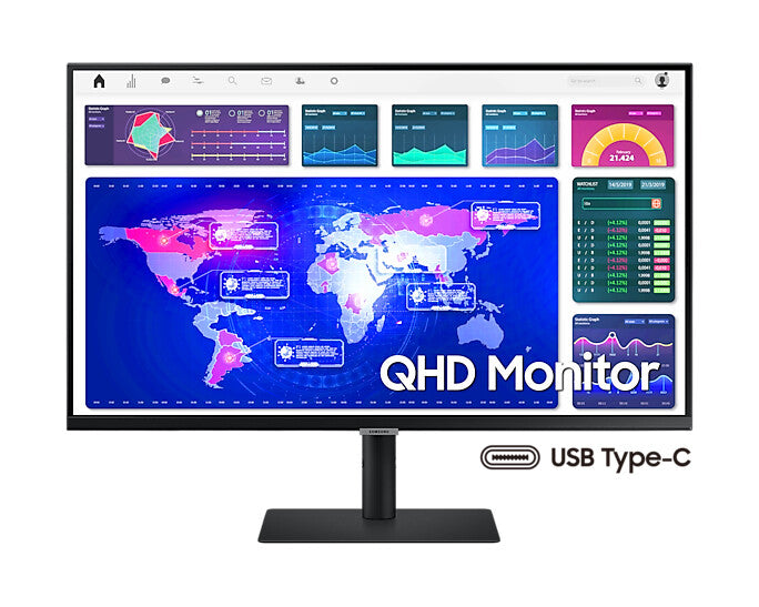 Samsung LS32A600UU computer monitor 81.3 cm (32&quot;) 2560 x 1440 pixels Quad HD LED Black