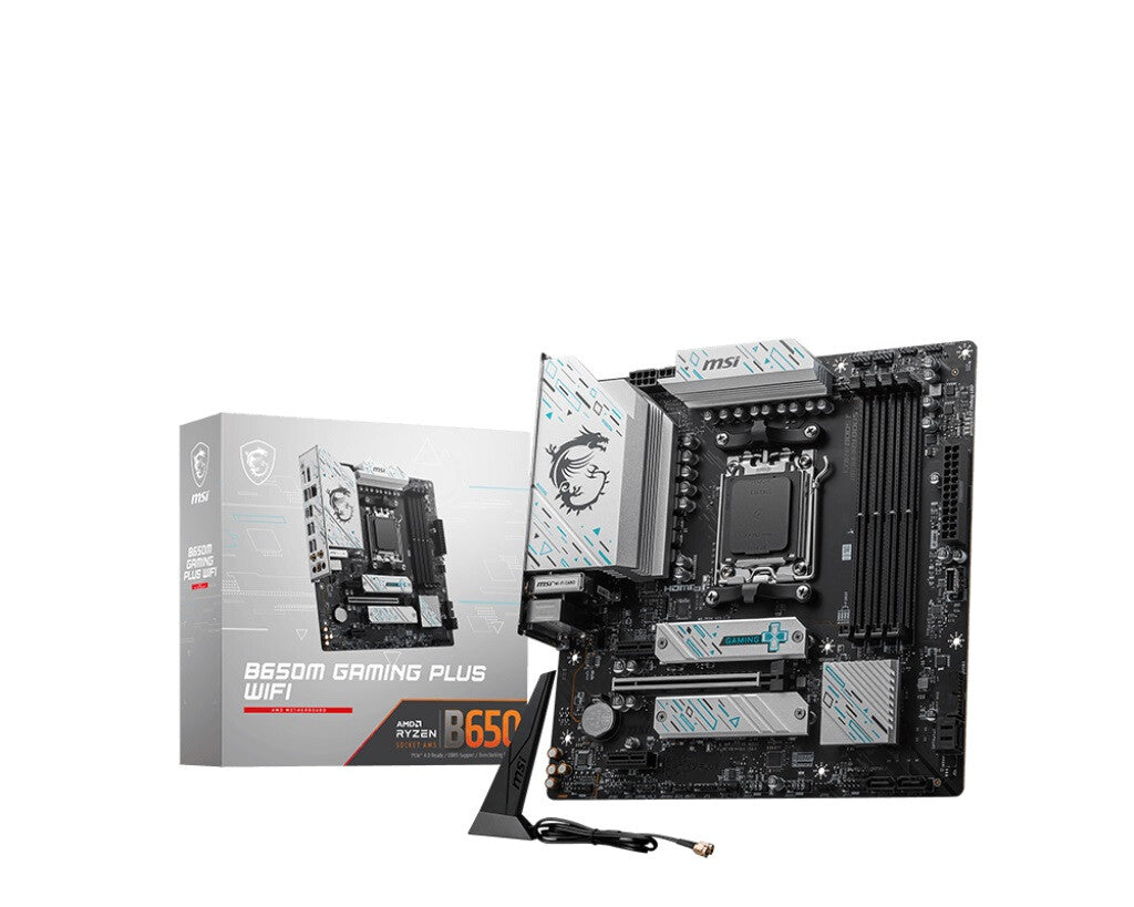 MSI B650M GAMING PLUS WIFI micro ATX motherboard - AMD B650 Socket AM5