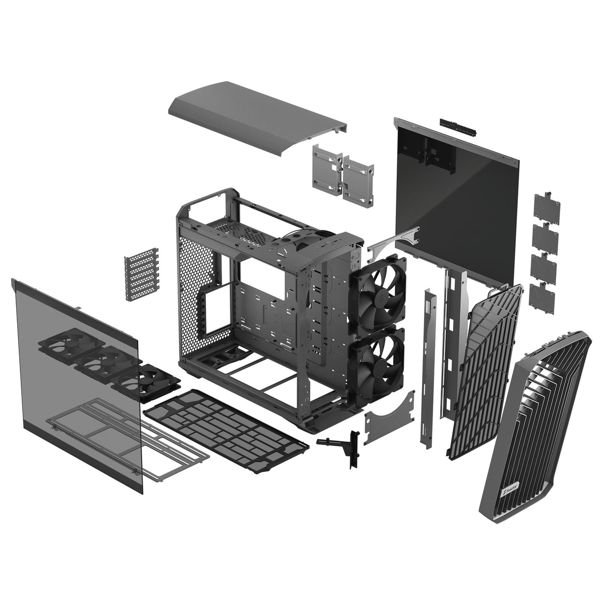 Fractal Design Torrent - ATX Mid Tower Case in Grey