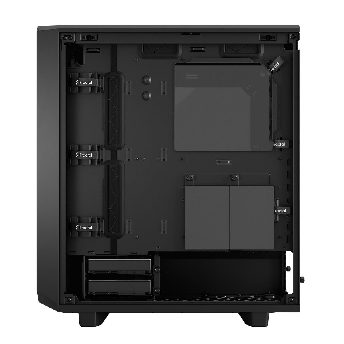 Fractal Design Meshify 2 Compact TG Light Tint - ATX Mid Tower Case in Black