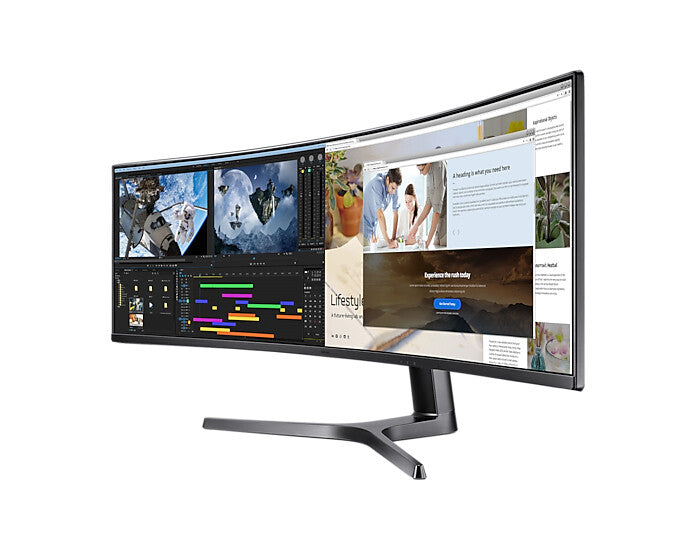 Samsung Odyssey RG90S computer monitor 124 cm (48.8&quot;) 5120 x 1440 pixels 4K Ultra HD LCD Black