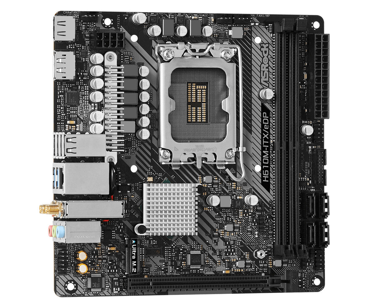 Asrock H610M-ITX/EDP mini ITX motherboard - Intel H610 LGA 1700