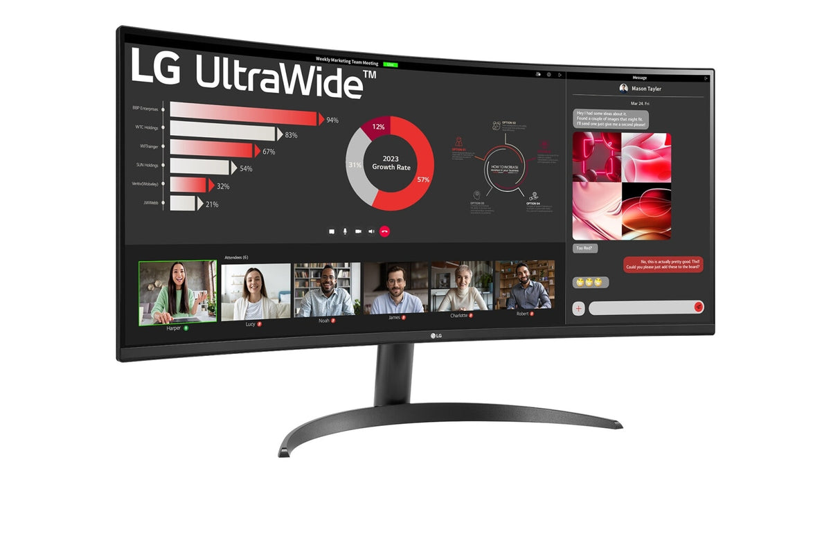 LG 34WR50QC-B - 86.4 cm (34&quot;) - 3440 x 1440 pixels UltraWide QHD LCD Monitor