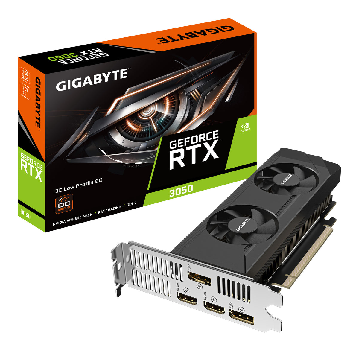 Gigabyte Low Profile 6G OC - NVIDIA 6 GB GDDR6 GeForce RTX 3050 graphics card