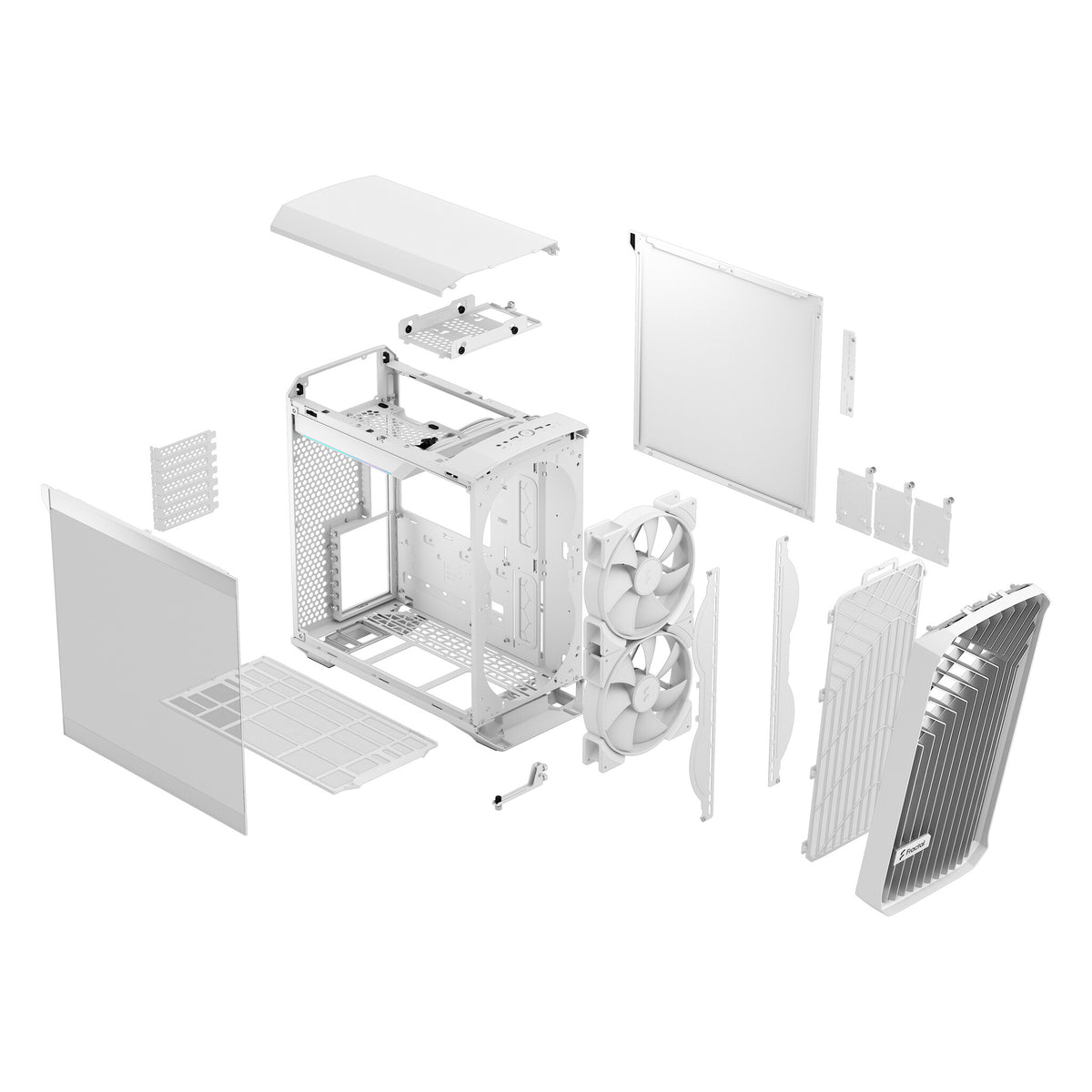 Fractal Design Torrent Compact RGB - ATX Mid Tower Case in White