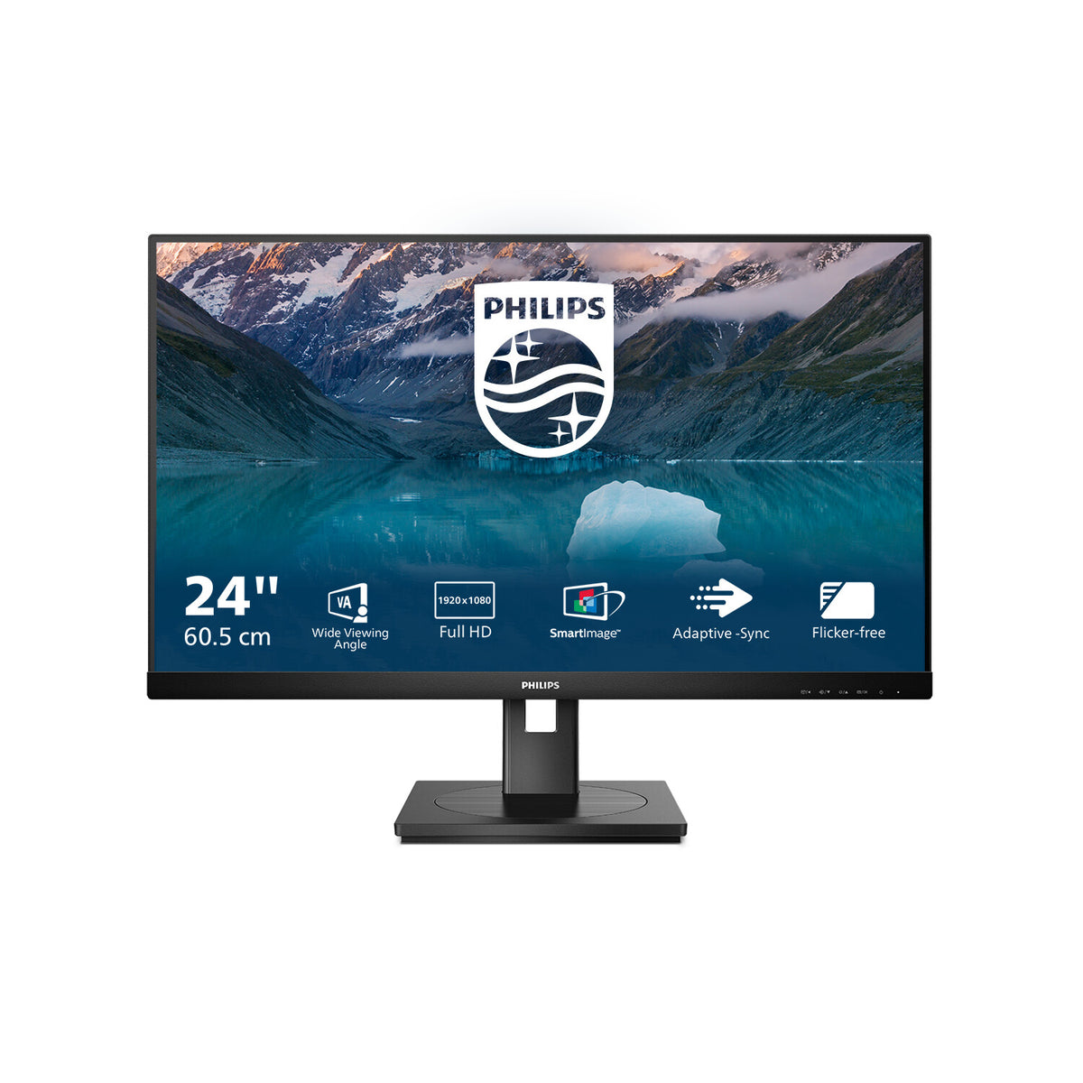 Philips S Line 242S9JML/00 LED display 61 cm (24&quot;) 1920 x 1080 pixels Full HD LCD Black