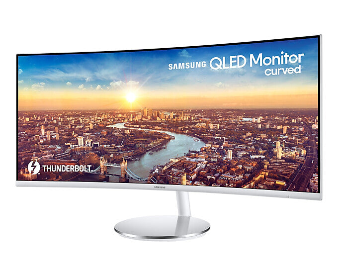 Samsung C34J791WTP computer monitor 86.4 cm (34&quot;) 3440 x 1440 pixels UltraWide Quad HD QLED Silver, White