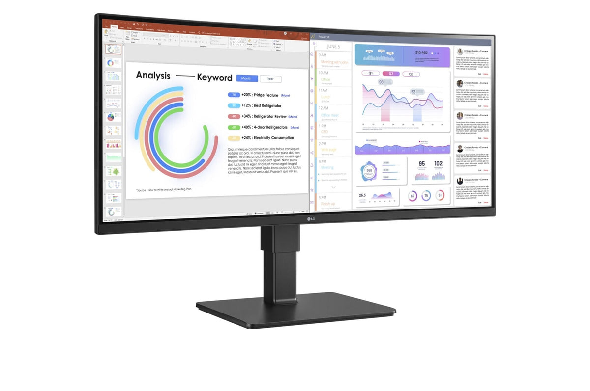 LG 34BQ77QB-B - 86.4 cm (34&quot;) - 3440 x 1440 pixels UltraWide QHD LED Monitor