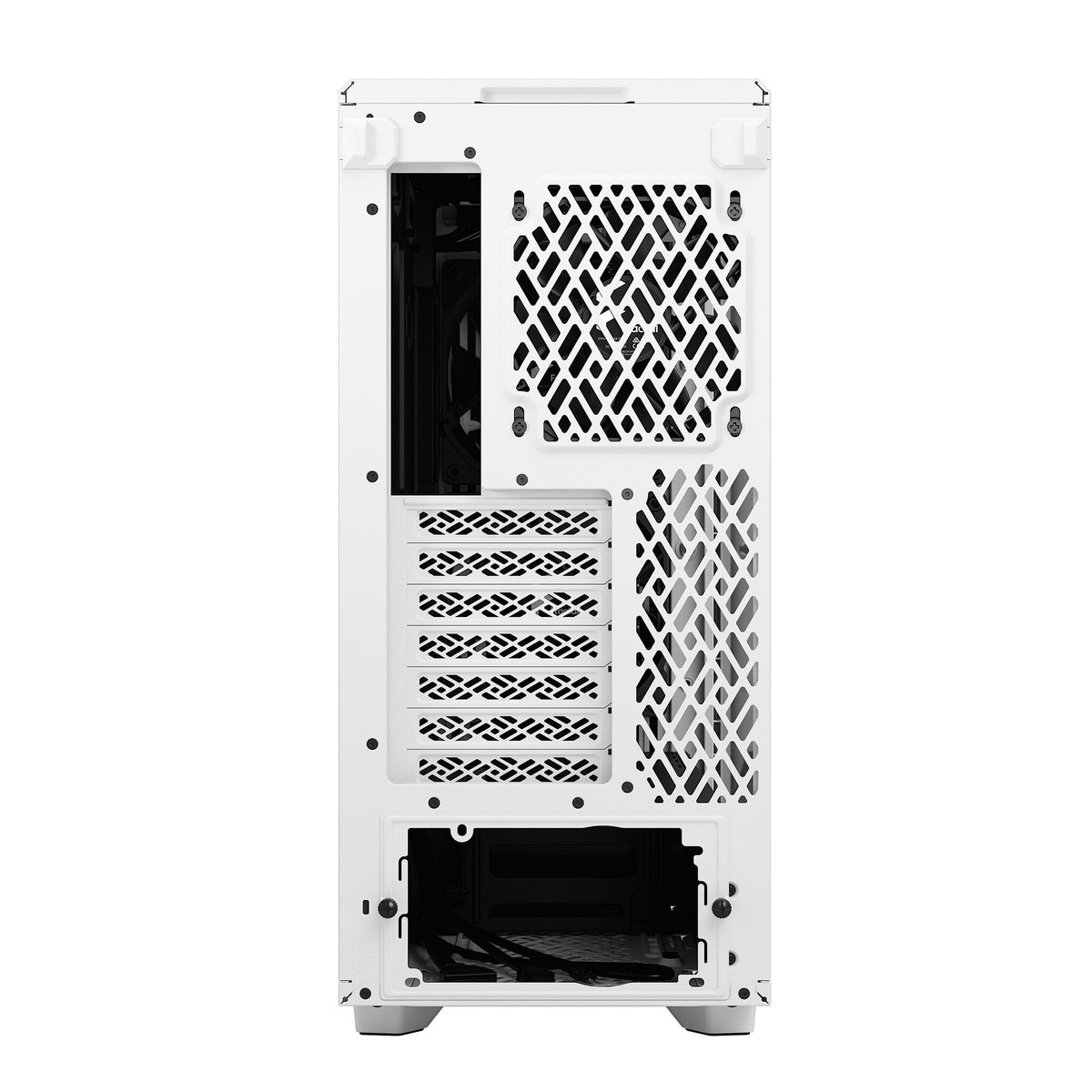 Fractal Design Meshify 2 Compact - ATX Mid Tower Case in White / TG Clear Tint