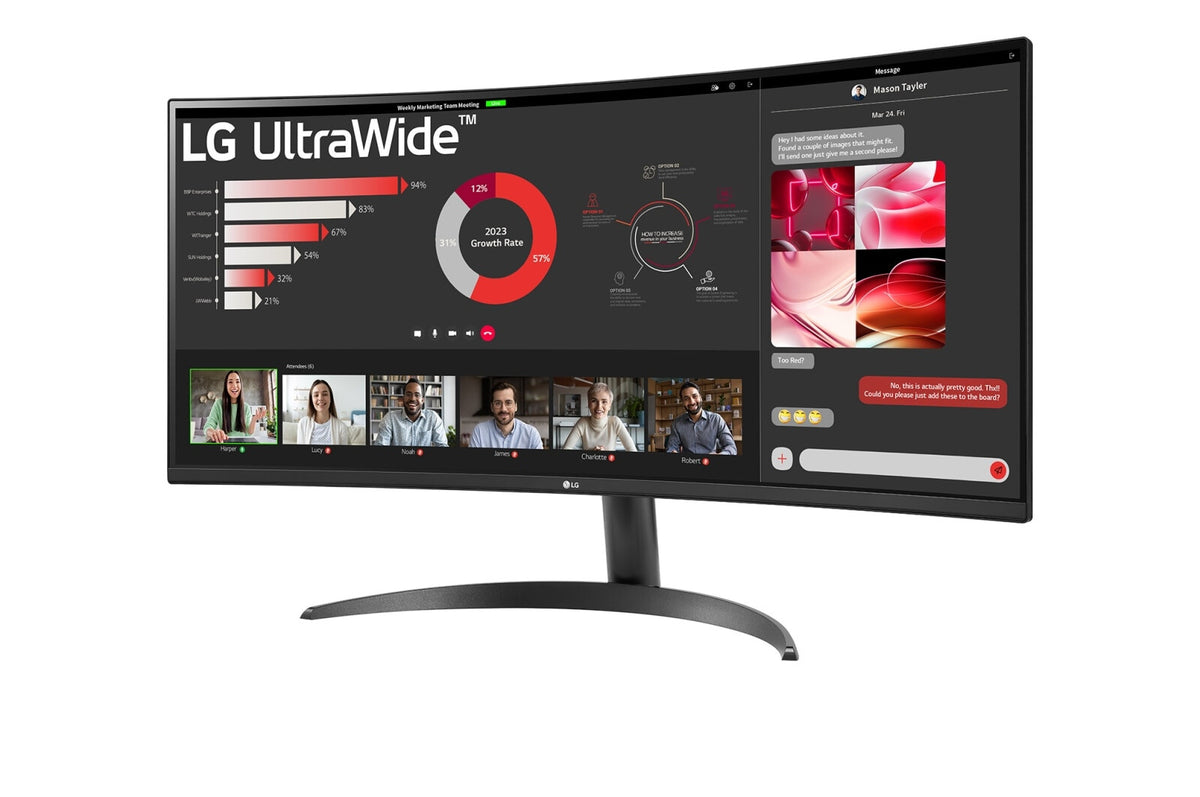 LG 34WR50QC-B - 86.4 cm (34&quot;) - 3440 x 1440 pixels UltraWide QHD LCD Monitor