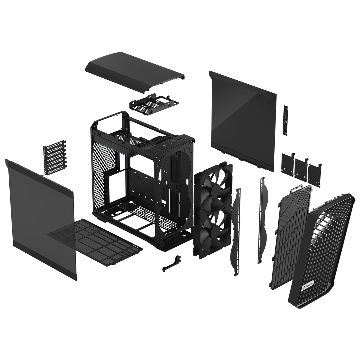 Fractal Design Torrent Compact - ATX Mid Tower Case in Black