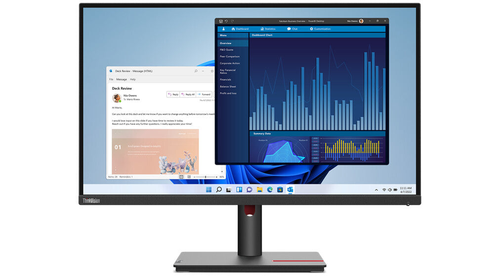 Lenovo ThinkVision T27p-30 68.6 cm (27&quot;) 3840 x 2160 pixels 4K Ultra HD LED