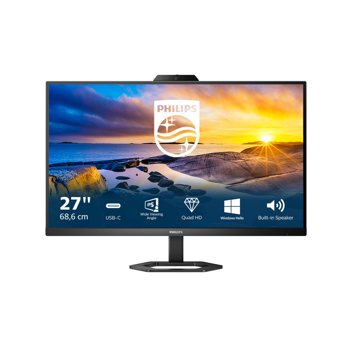 Philips 5000 series 27E1N5600HE/00 computer monitor 68.6 cm (27&quot;) 2560 x 1440 pixels Quad HD LCD Black