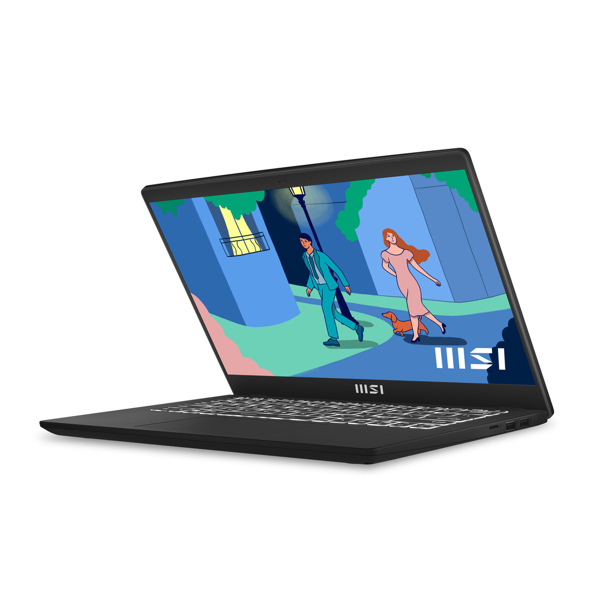 MSI Modern 14 Netbook 35.6 cm (14&quot;) - Full HD AMD Ryzen™ 5 7530U - 8 GB DDR4-SDRAM - 512 GB SSD - Wi-Fi 6E - Windows 11 Home - Black