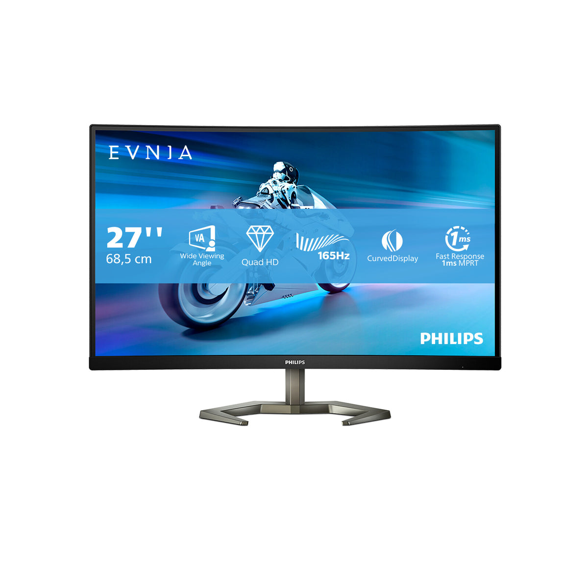 Philips Momentum 27M1C5500VL/00 computer monitor 68.6 cm (27&quot;) 2560 x 1440 pixels Quad HD LCD Black