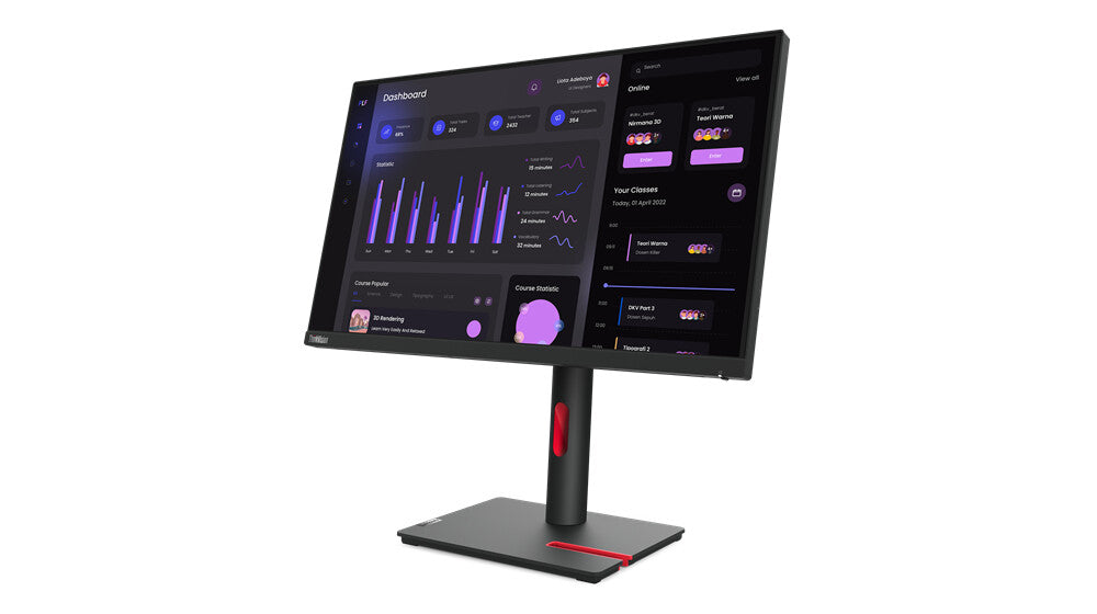 Lenovo ThinkVision T24i-30 LED display 60.5 cm (23.8&quot;) 1920 x 1080 pixels Full HD Black