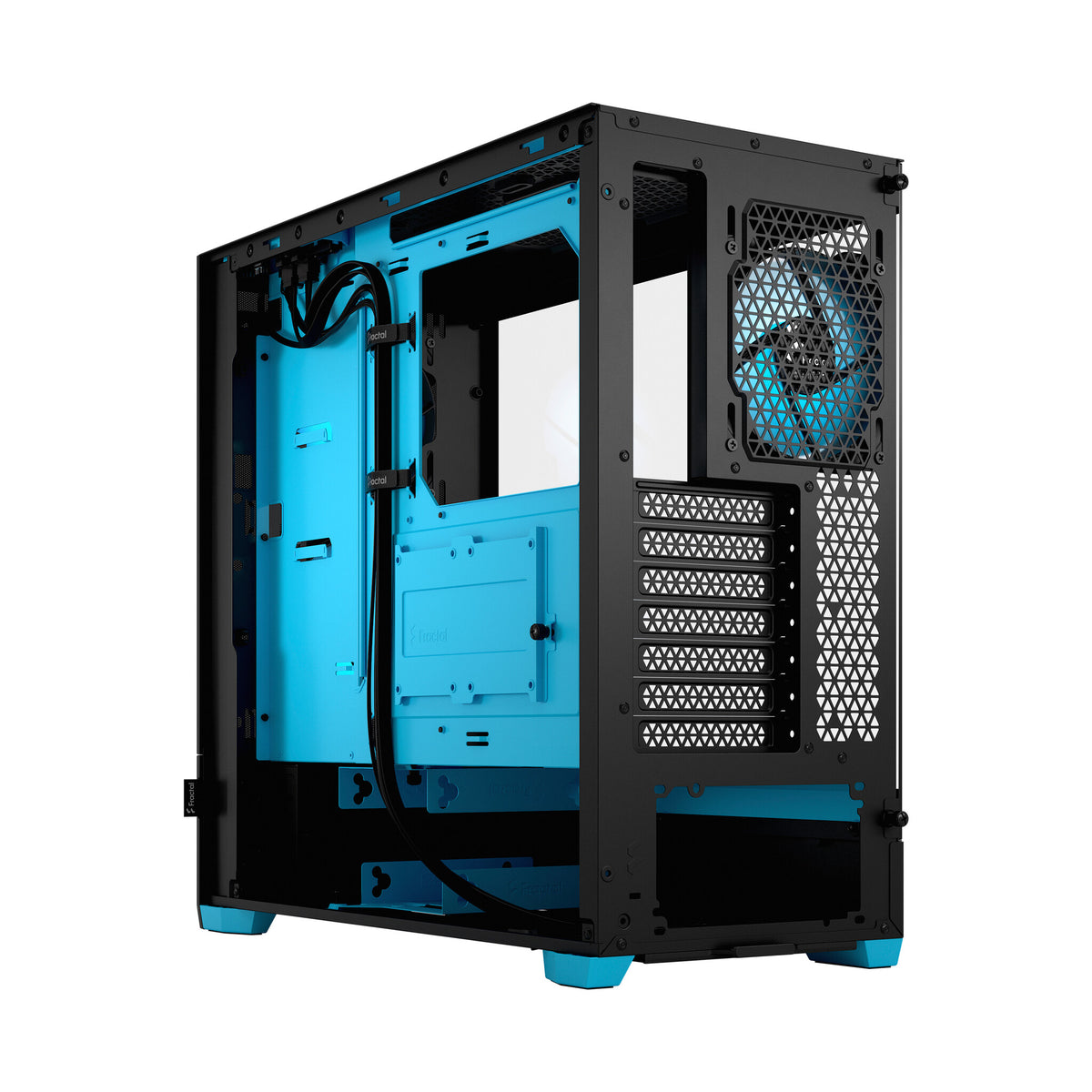 Fractal Design Pop Air - ATX Mid Tower Case in Black / Cyan