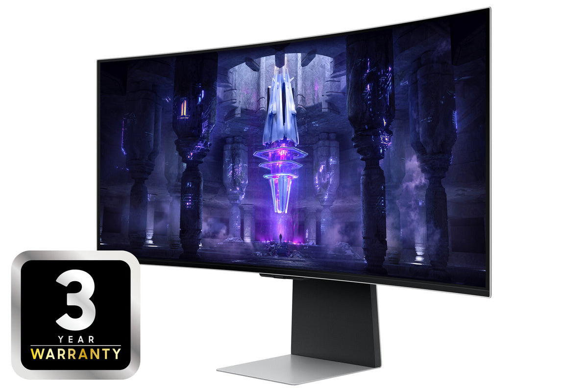 Samsung Odyssey Neo G8 S34BG850SU computer monitor 86.4 cm (34&quot;) 3440 x 1440 pixels UltraWide Quad HD OLED Silver