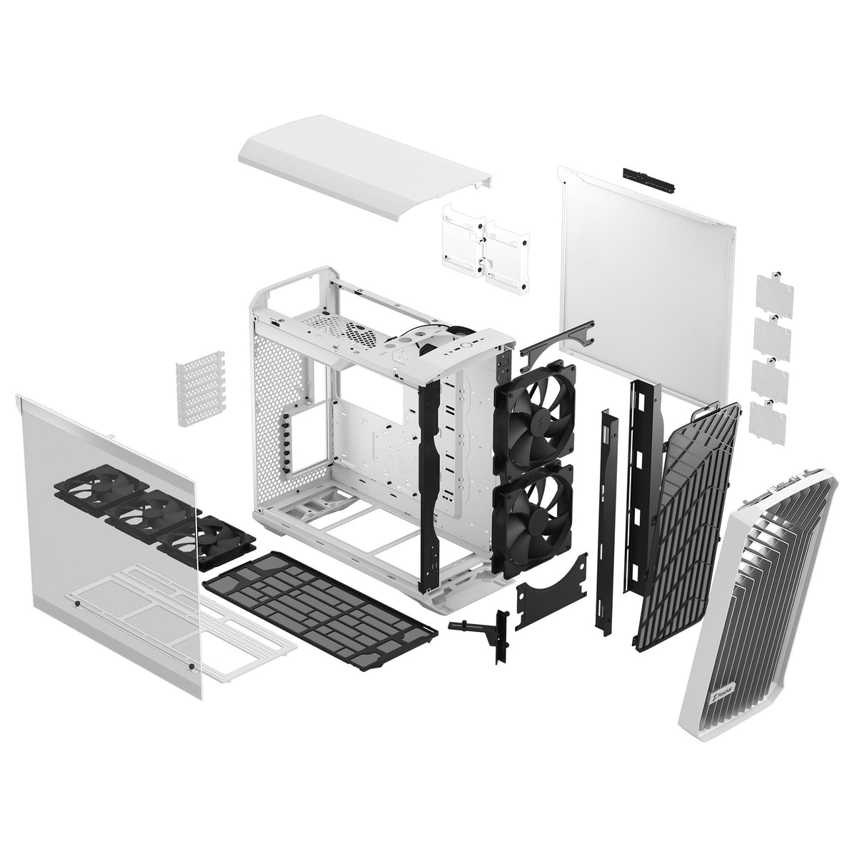 Fractal Design Torrent - ATX Mid Tower Case in White