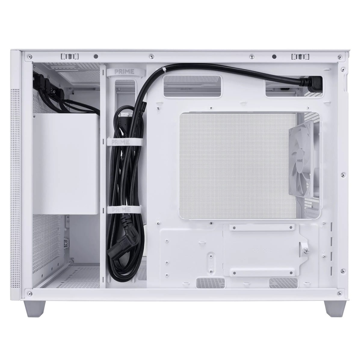 Asus Prime AP201 - MicroATX Mini Tower Case in White