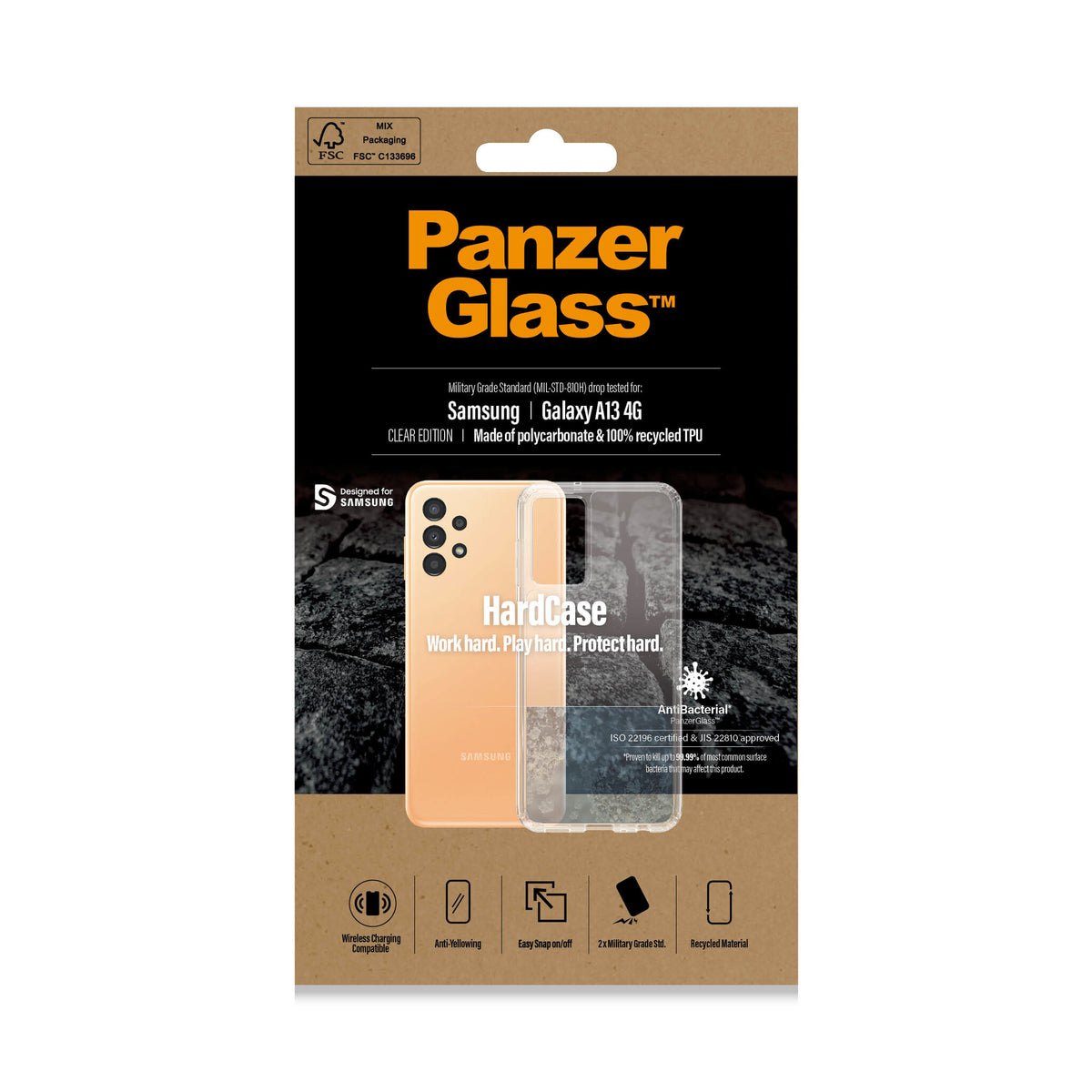 PanzerGlass ® HardCase for Samsung A13 in Transparent