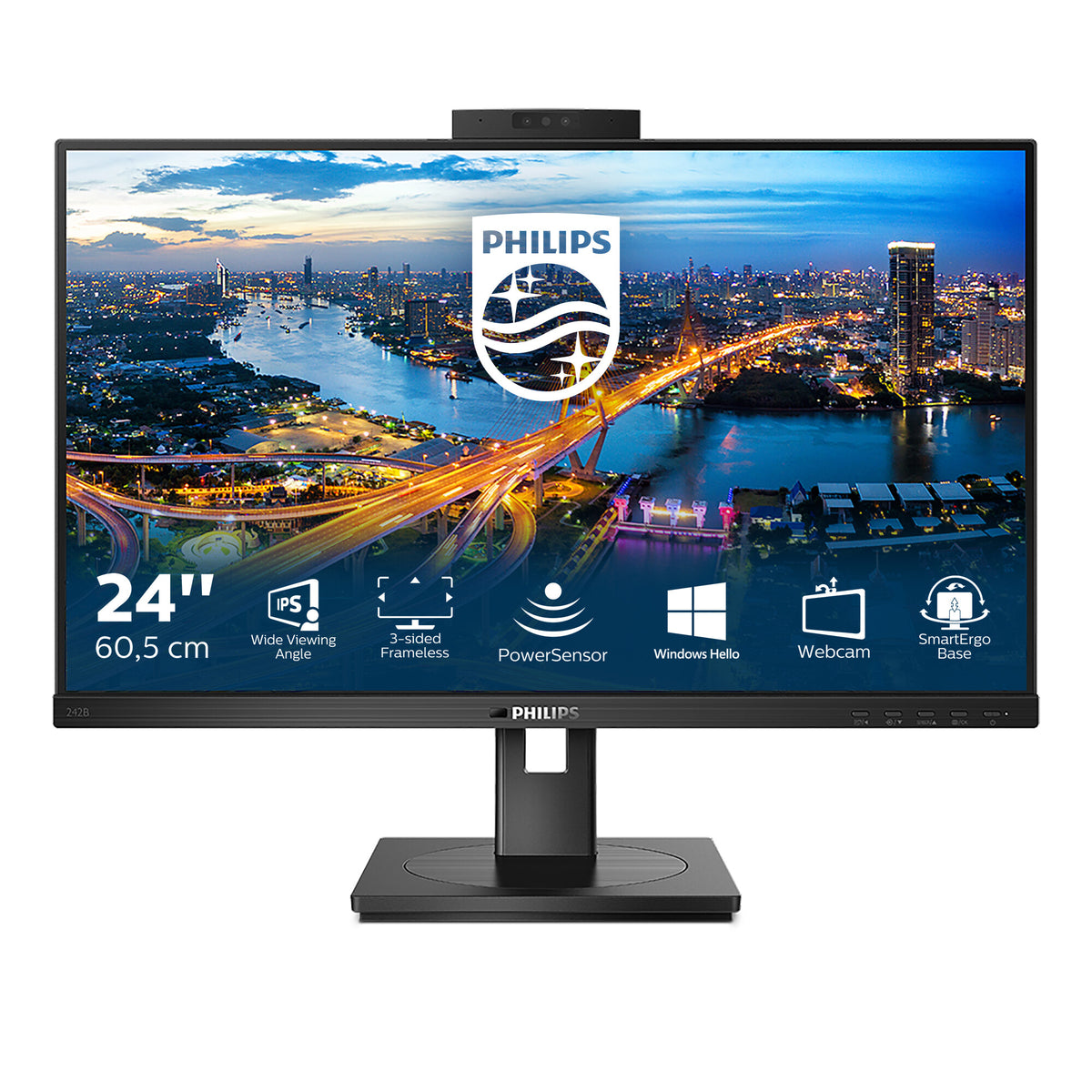 Philips B Line 242B1H/00 LED display 60.5 cm (23.8&quot;) 1920 x 1080 pixels Full HD Black