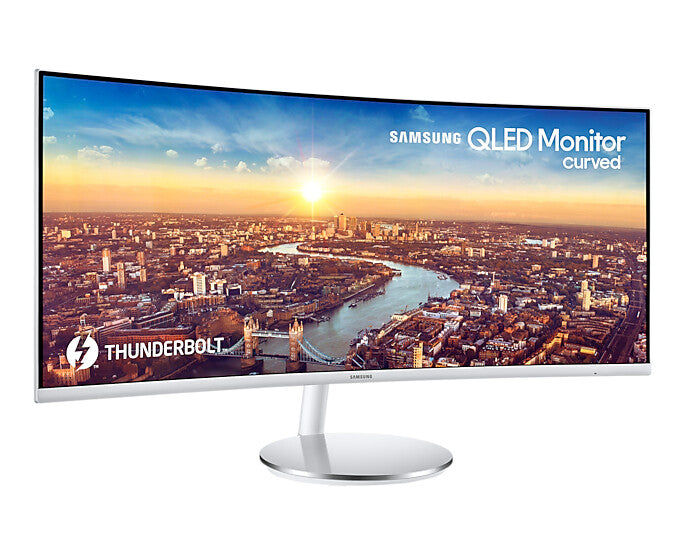 Samsung C34J791WTP computer monitor 86.4 cm (34&quot;) 3440 x 1440 pixels UltraWide Quad HD QLED Silver, White