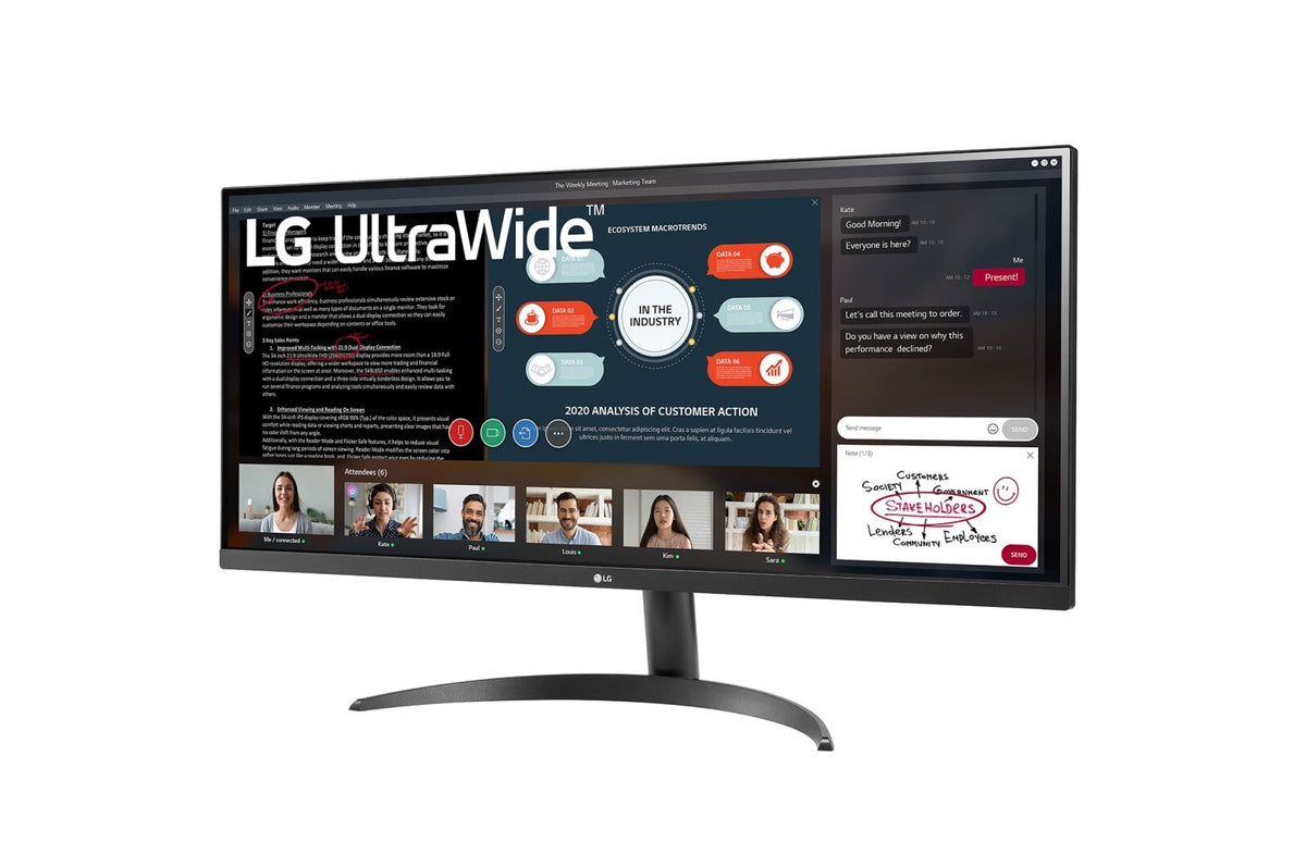 LG 34WP500-B - 86.4 cm (34&quot;) - 2560 x 1080 pixels UltraWide FHD LED Monitor