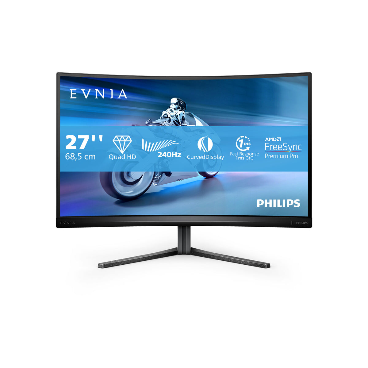 Philips 27M2C5500W/00 LED display 68.6 cm (27&quot;) 2560 x 1440 pixels Quad HD LCD Black