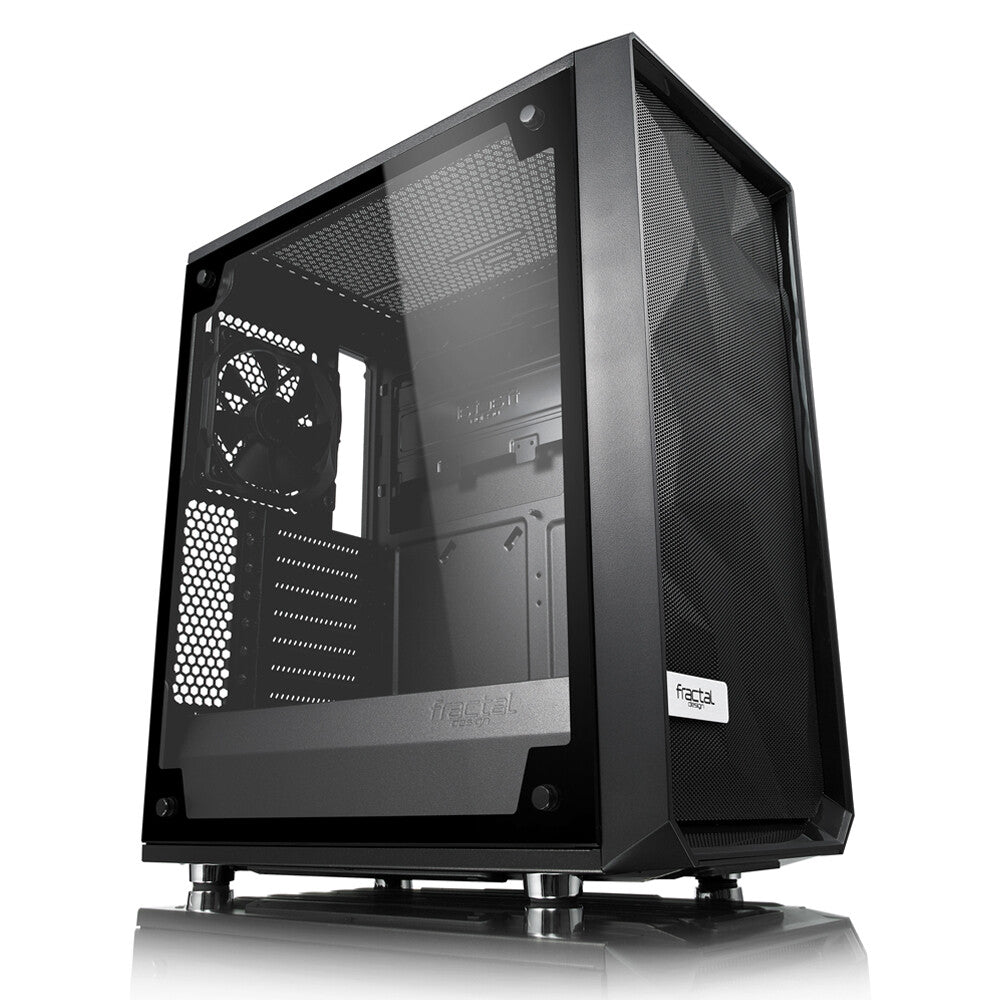 Fractal Design Meshify C - ATX Mid Tower Case in Black / Transparent