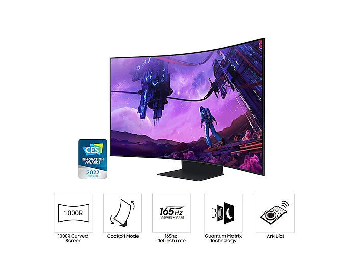 Samsung Odyssey Ark S55BG970NU - 139.7 cm (55&quot;) - 3840 x 2160p 4K Ultra HD Monitor