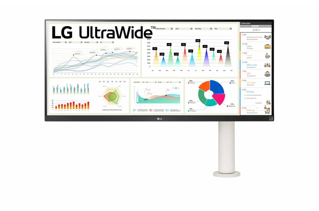 LG 34WQ680-W computer monitor 86.4 cm (34&quot;) 2560 x 1080 pixels UltraWide Full HD White