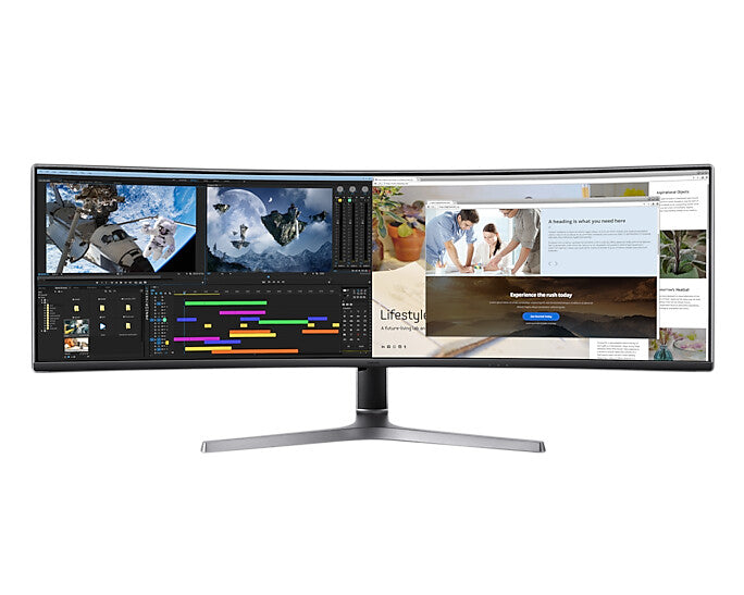 Samsung Odyssey RG90S computer monitor 124 cm (48.8&quot;) 5120 x 1440 pixels 4K Ultra HD LCD Black