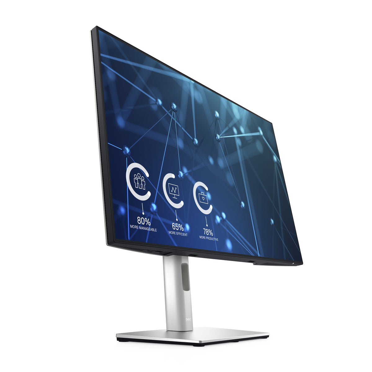 DELL UltraSharp U2421E LED display 61.2 cm (24.1&quot;) 1920 x 1200 pixels WUXGA LCD Silver