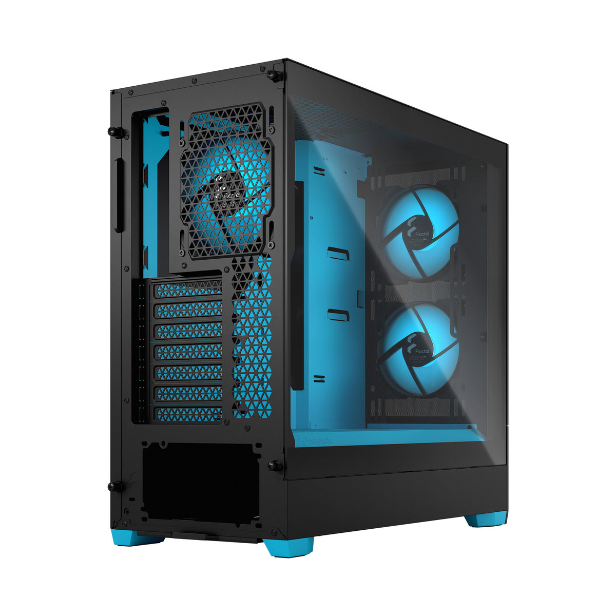 Fractal Design Pop Air - ATX Mid Tower Case in Black / Cyan