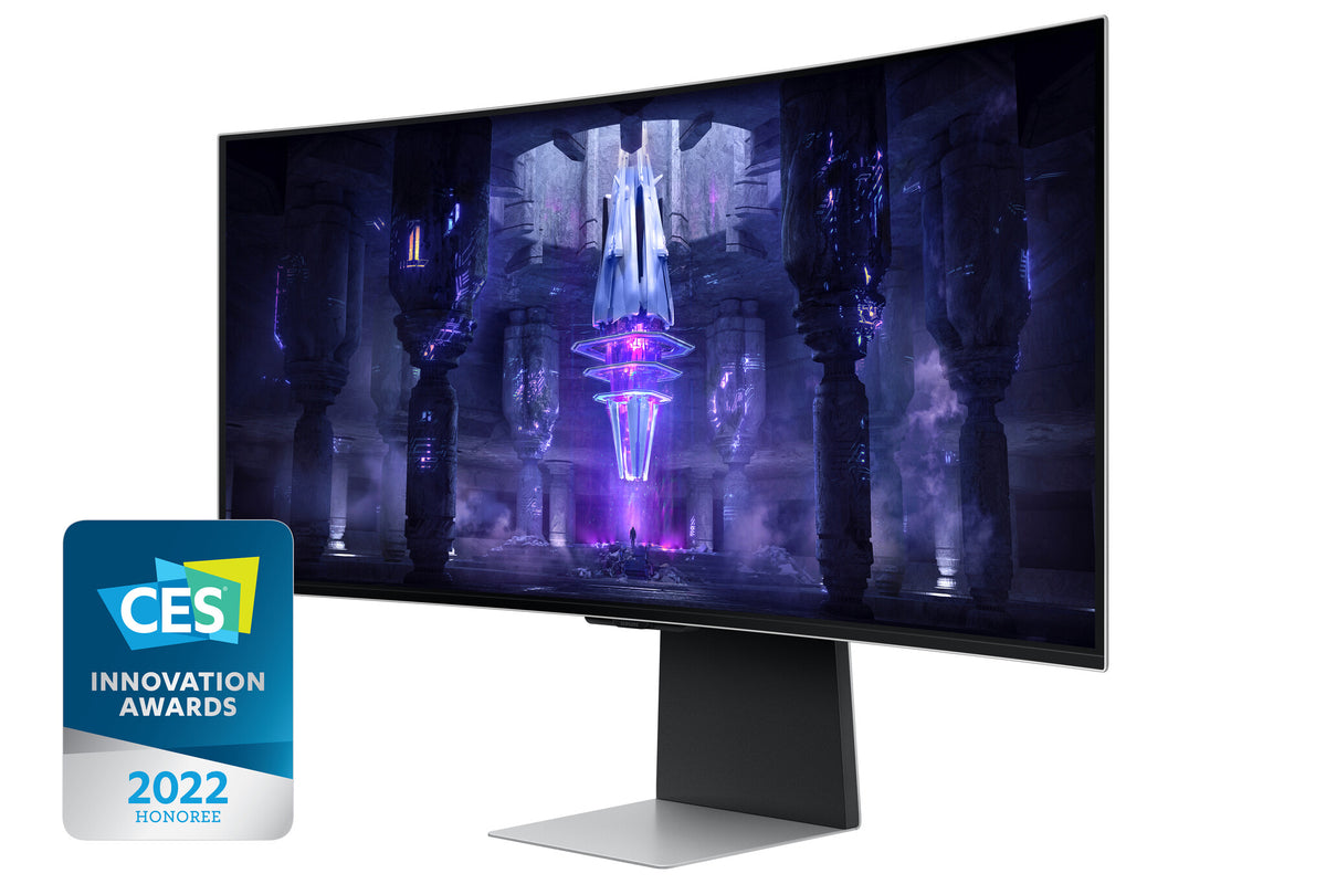 Samsung Odyssey Neo G8 S34BG850SU computer monitor 86.4 cm (34&quot;) 3440 x 1440 pixels UltraWide Quad HD OLED Silver