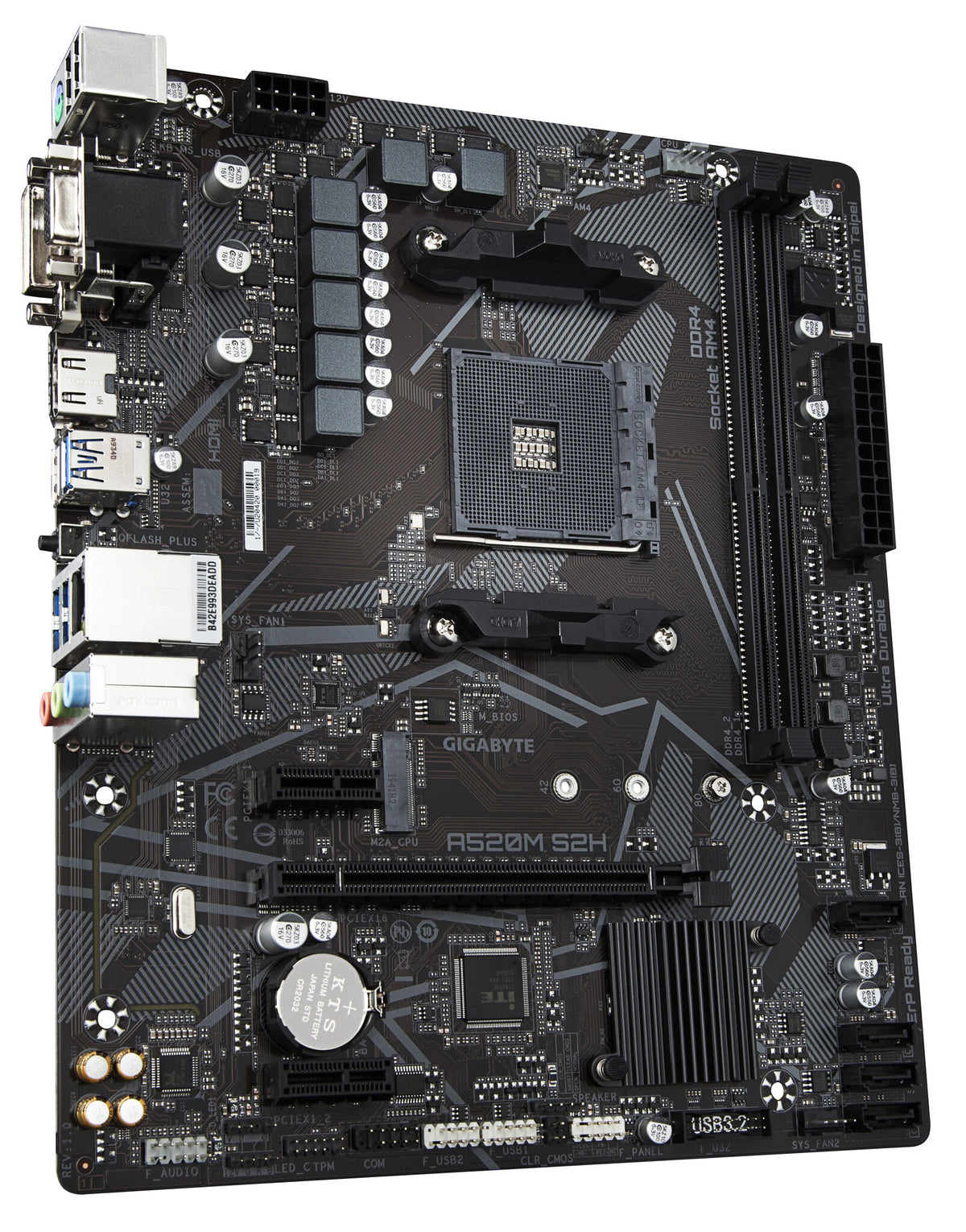 Gigabyte A520M S2H Micro ATX motherboard - AMD A520 Socket AM4