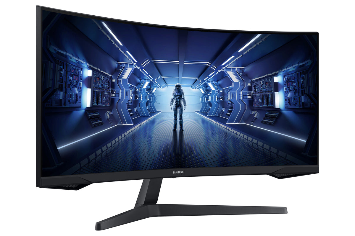 Samsung Odyssey C34G55TWWP computer monitor 86.4 cm (34&quot;) 3440 x 1440 pixels UltraWide Dual Quad HD LED Black