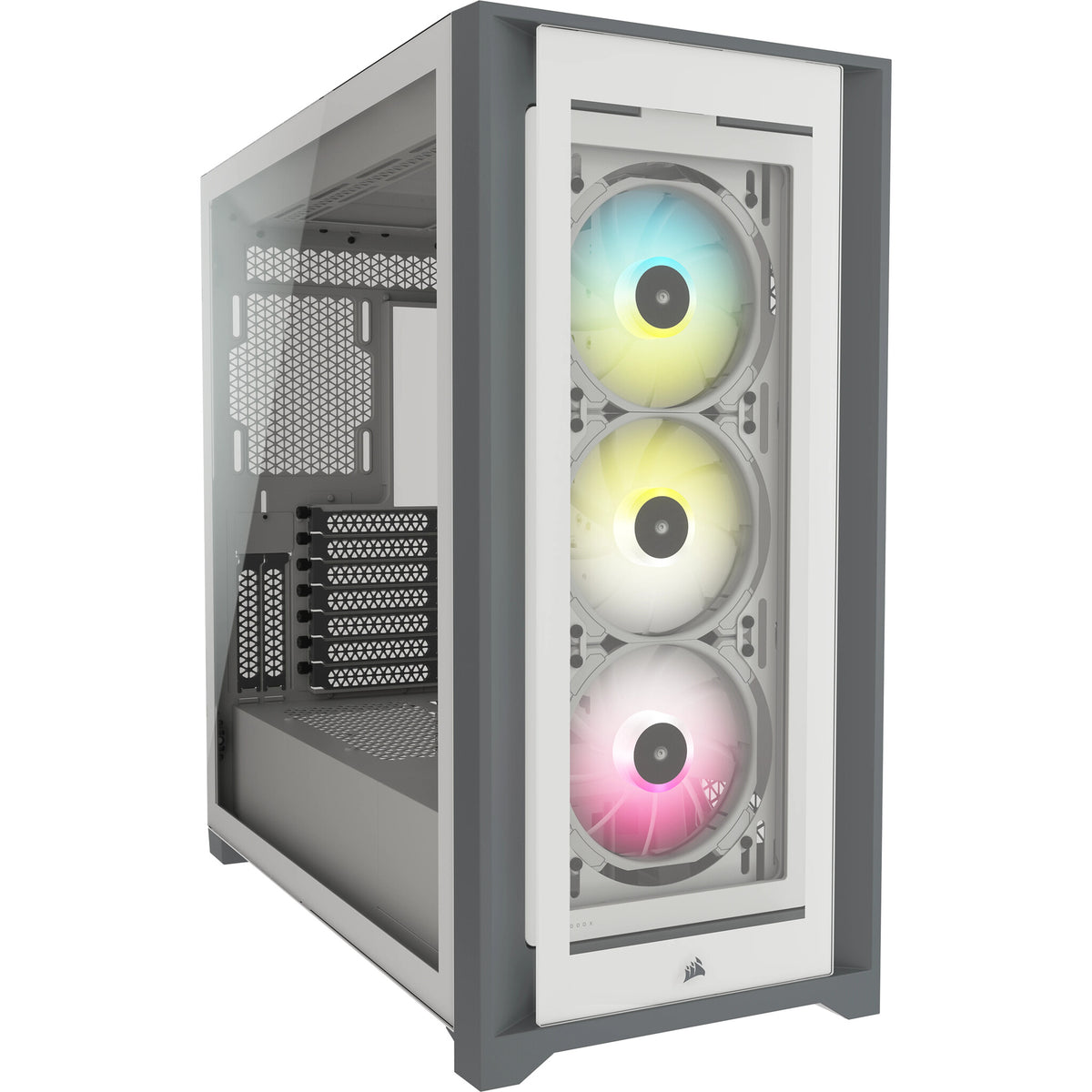 Corsair iCUE 5000X RGB - ATX Mid Tower Case in White